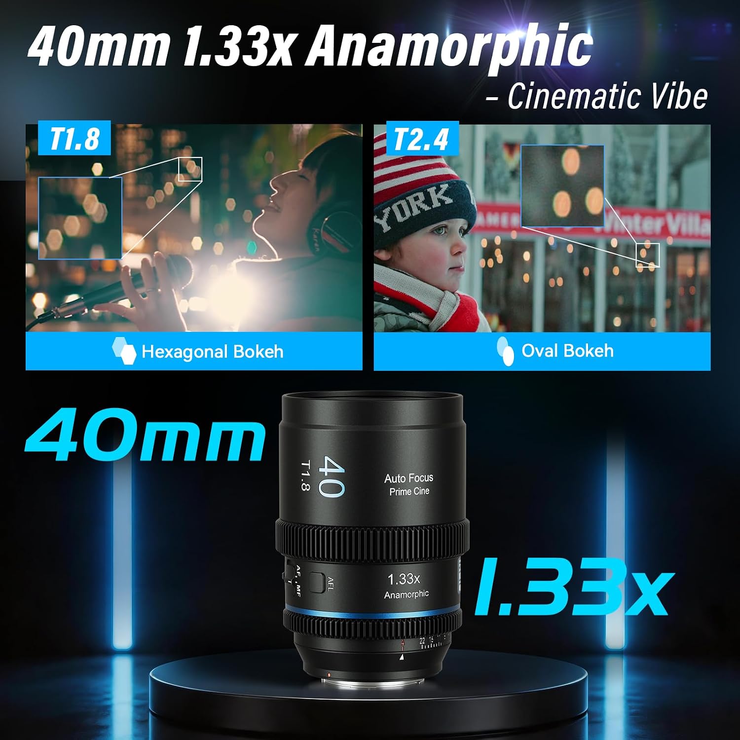 Thumbnail 4 de SIRUI 40mm T1.8 1.33X Anamorphic Lens for Z Mount (S35) with Autofocus