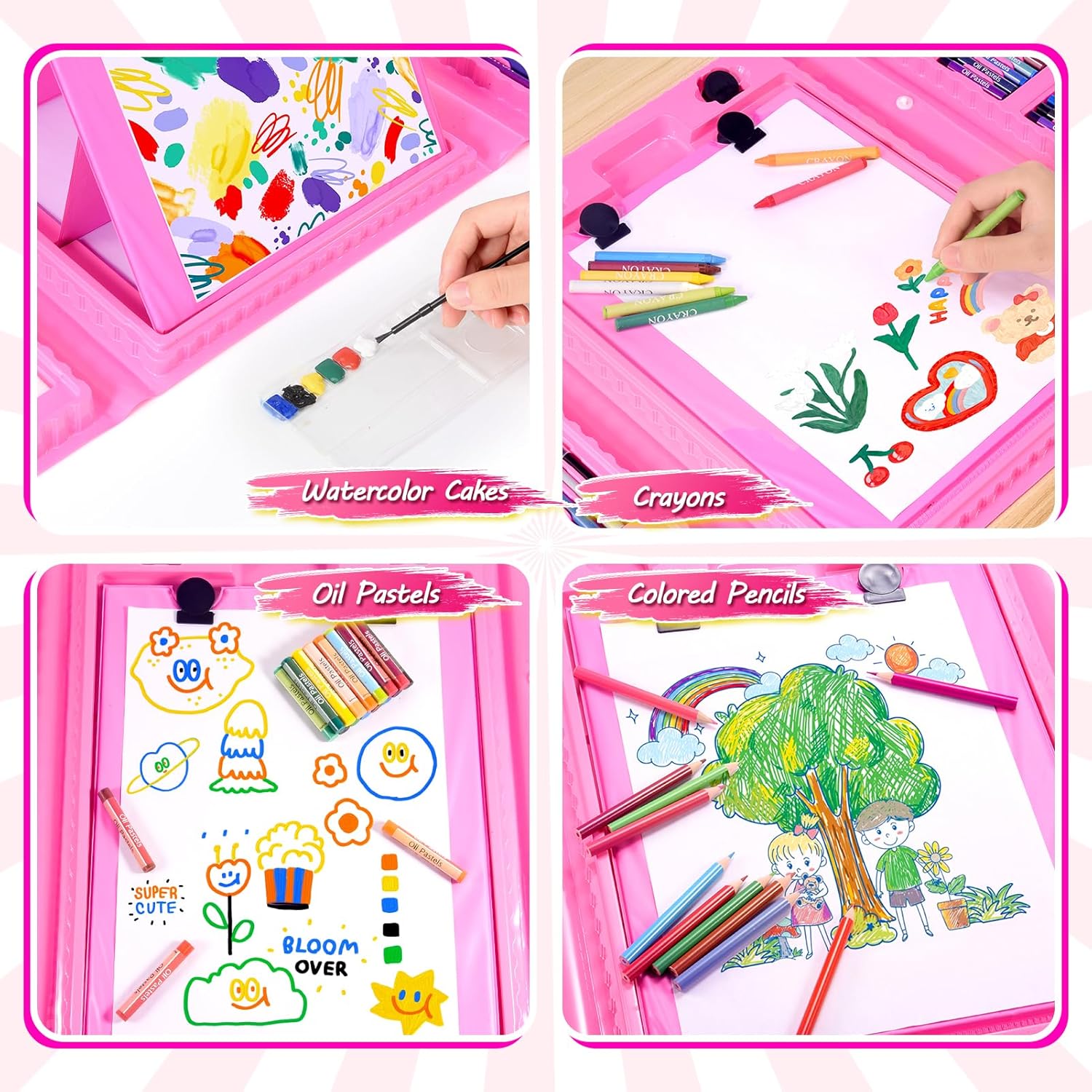 Thumbnail 3 de HappyGoLucky Unicorn Gifts for Girls – 208-Piece Art Set for Kids Aged 3–9