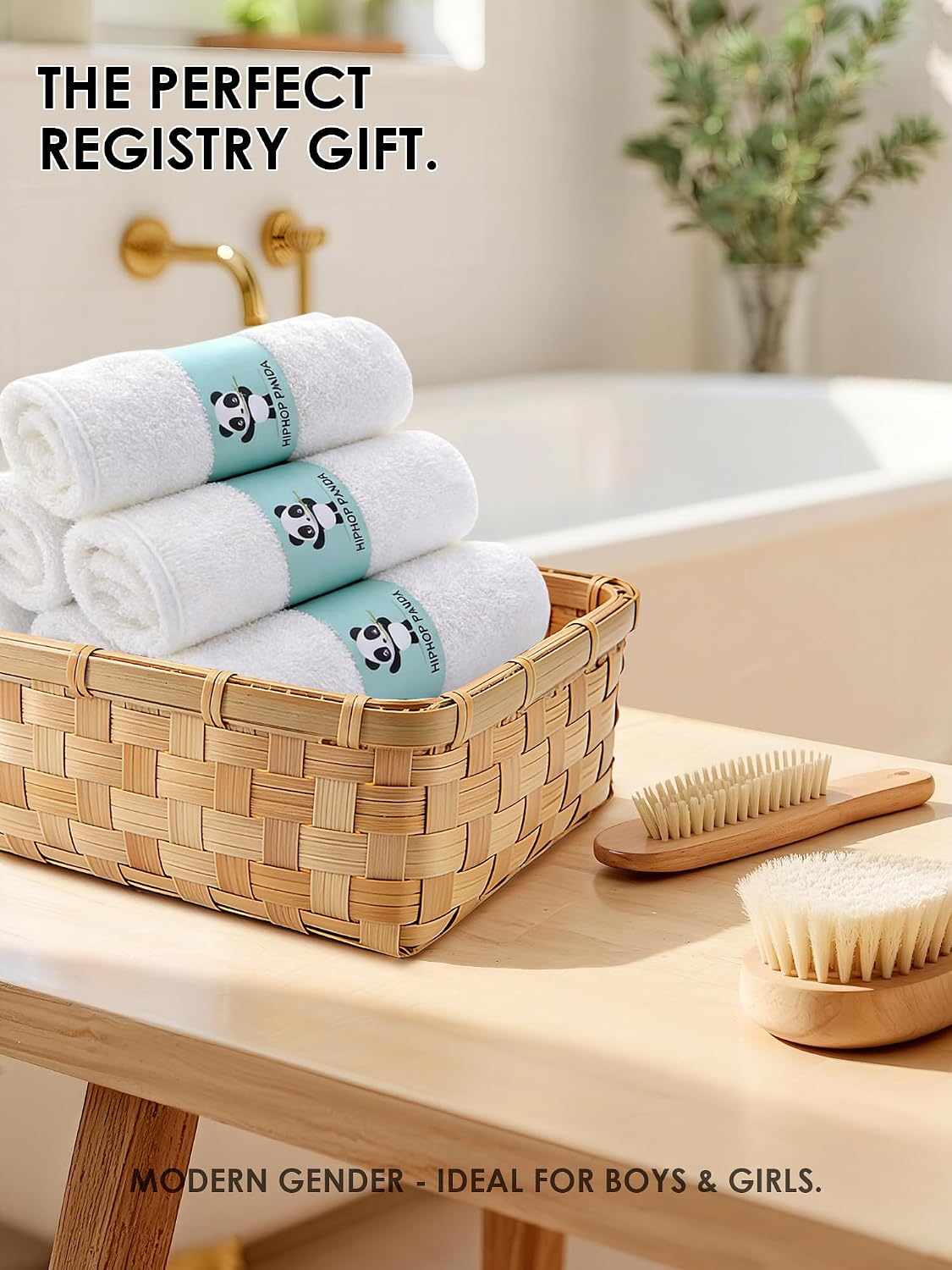 Detalle 2 de HIPHOP PANDA Baby Washcloths, Rayon from Bamboo