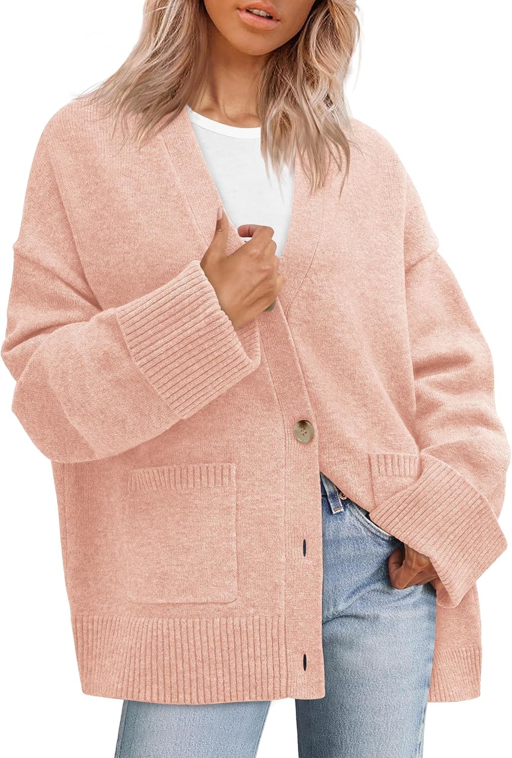 Detalle de PRETTYGARDEN 2026 Oversized Cardigan Sweater