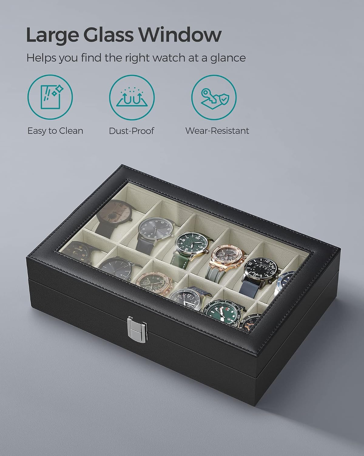 Detalle 2 de Watch box 12 slots for 48 mm dials