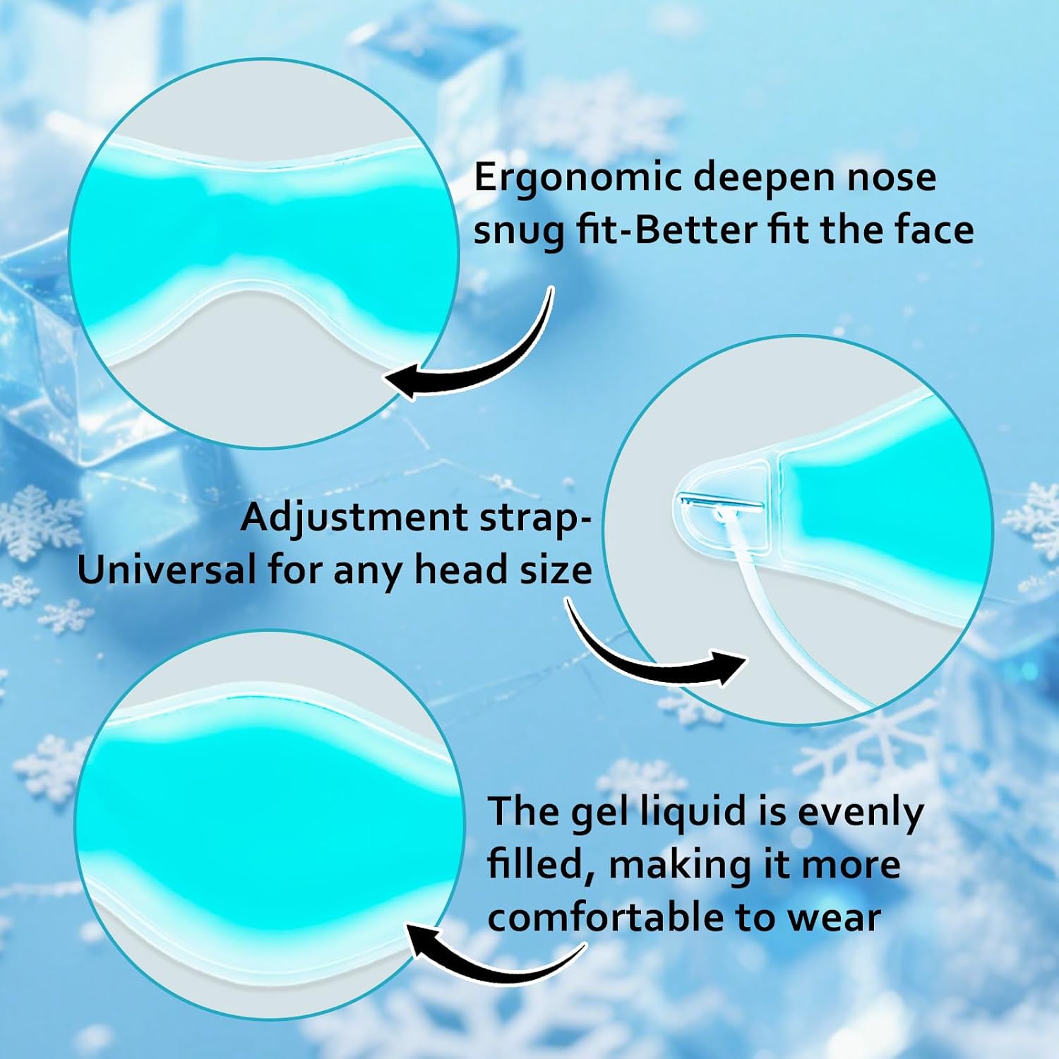 Thumbnail 2 de Cooling Gel Eye Mask 2 Pack