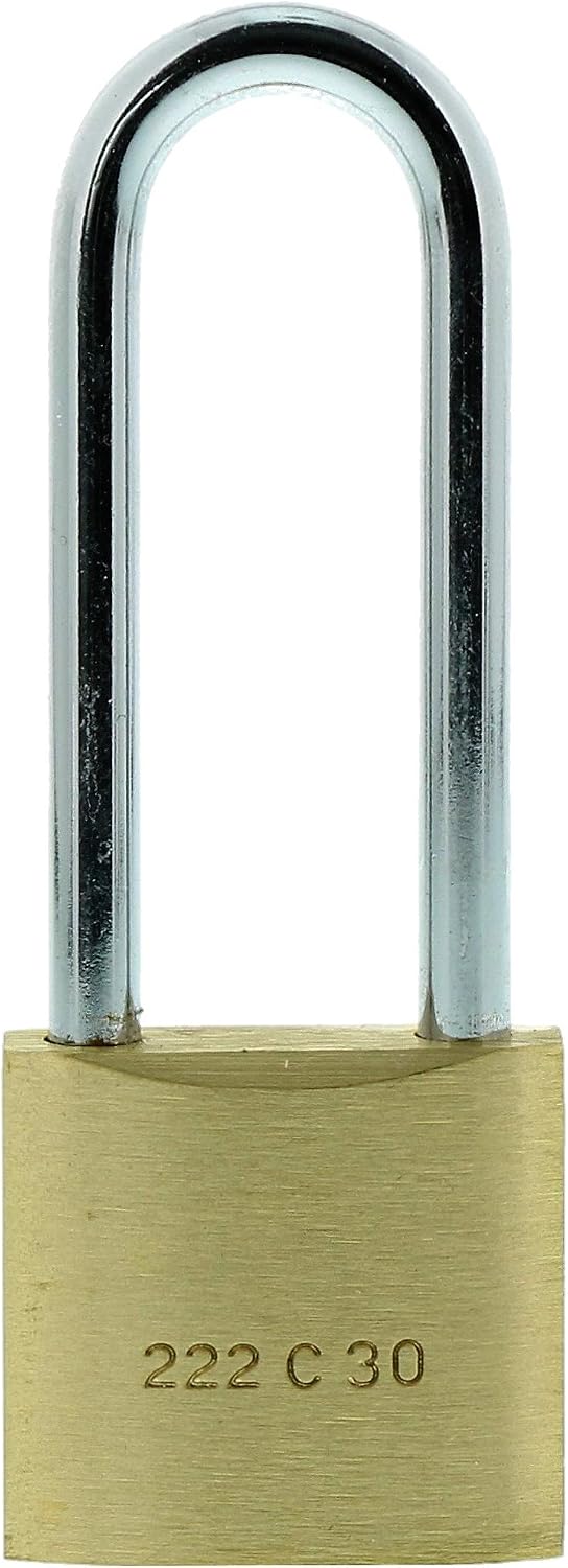 Detalle de Burg-Wächter C-Line 222 HB 30 45SB Vorhängeschloss – Messing, 5 mm Bügelstärke