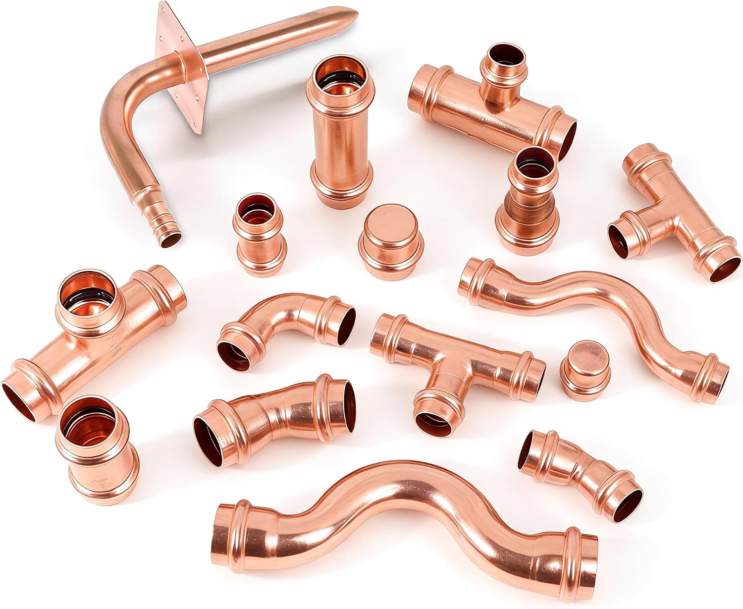 Detalle 2 de WDAISY Copper Press Coupling 3/4 x 1/2 Inch