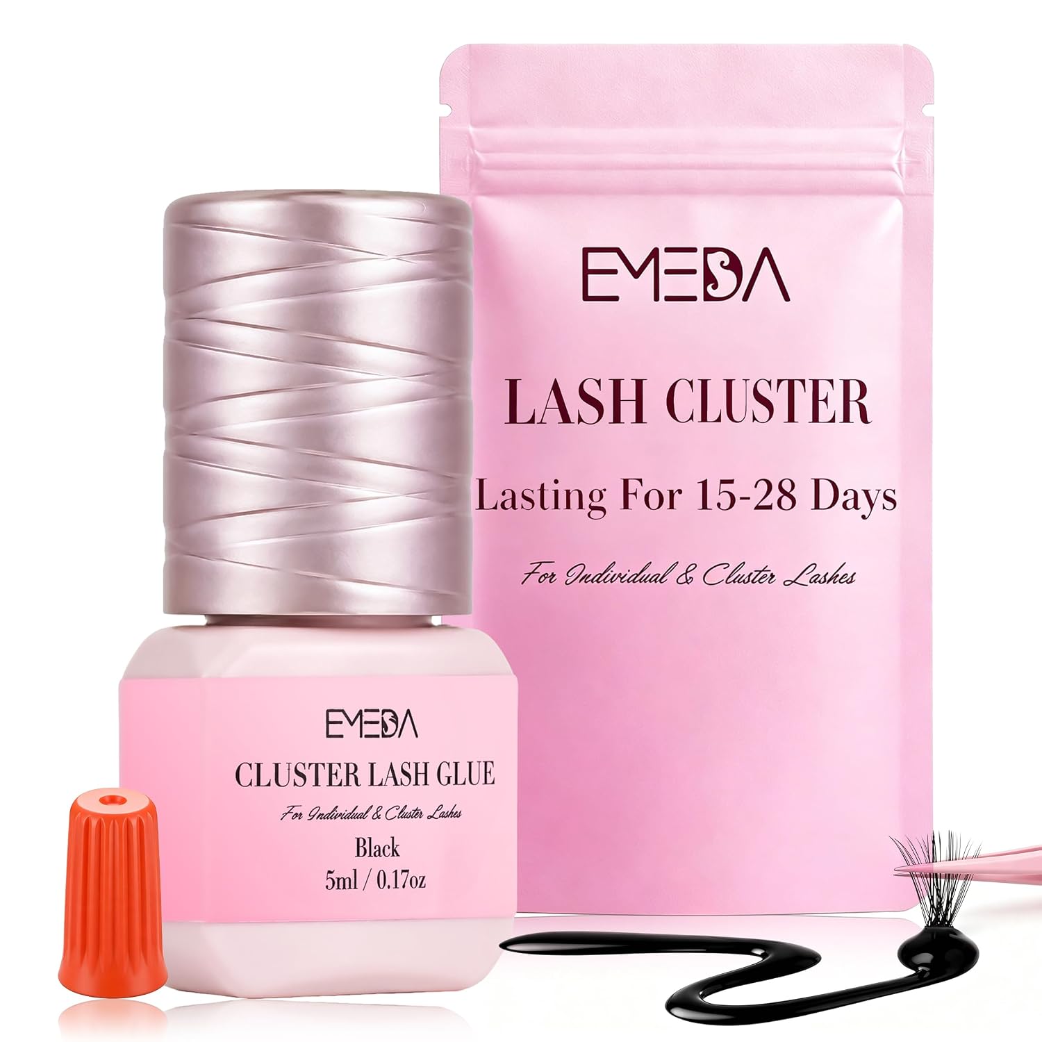 Detalle de EMEDA Lash Cluster Glue Latex-Free