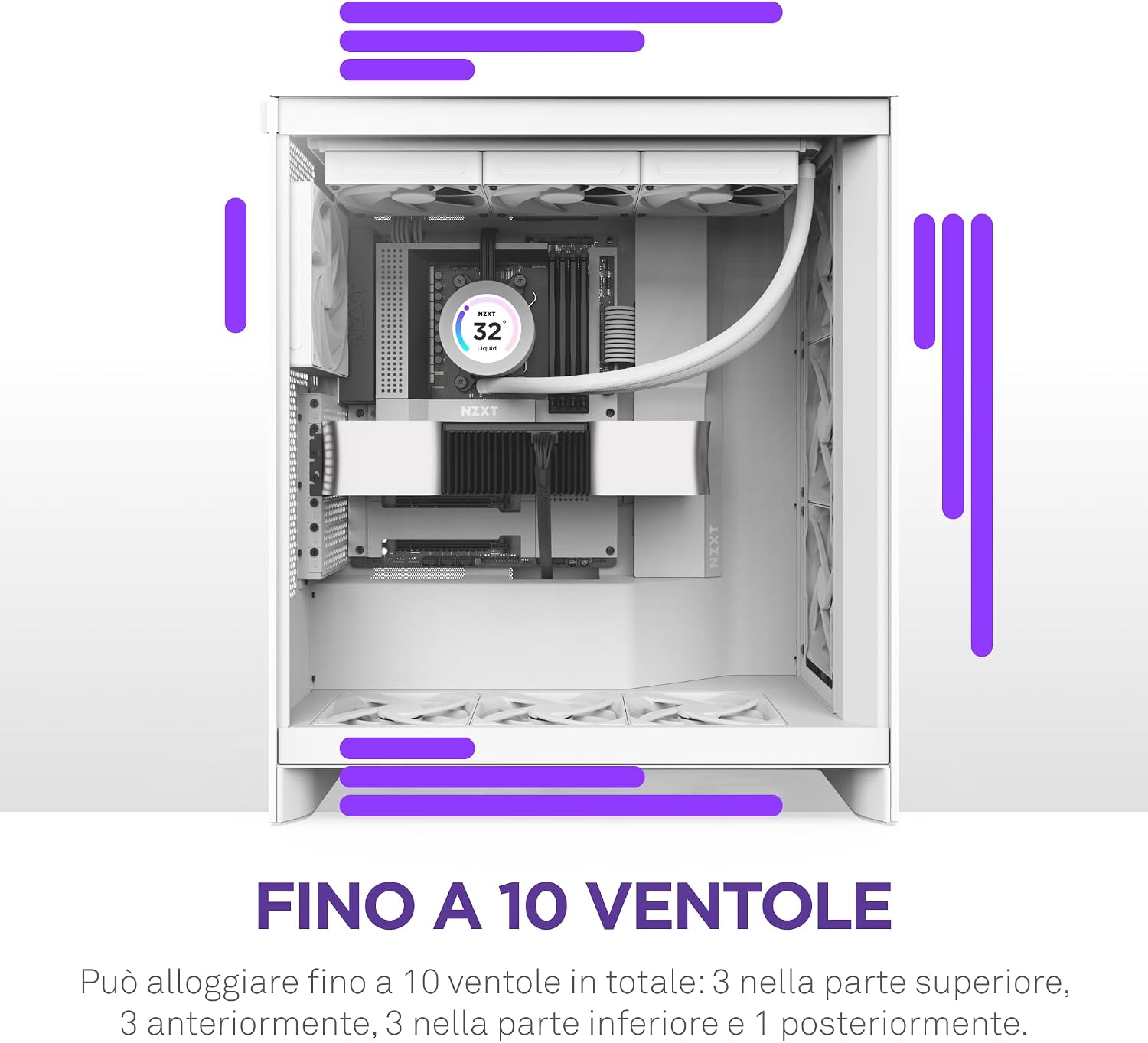 Thumbnail 6 de NZXT H7 Flow case airflow ATX mid-tower