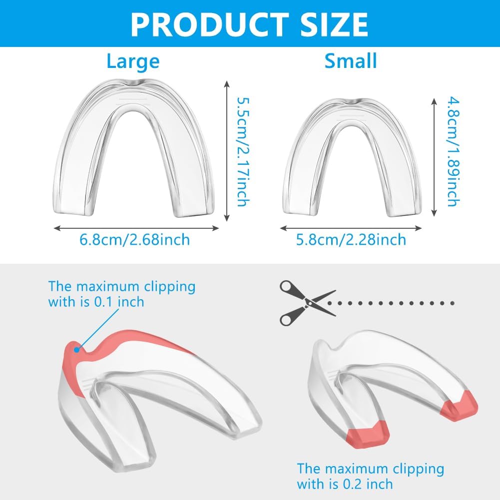Detalle 2 de ACWOO Ultra-Comfort gebitsbeschermer tegen tandenknarsen, 2 maten, EVA