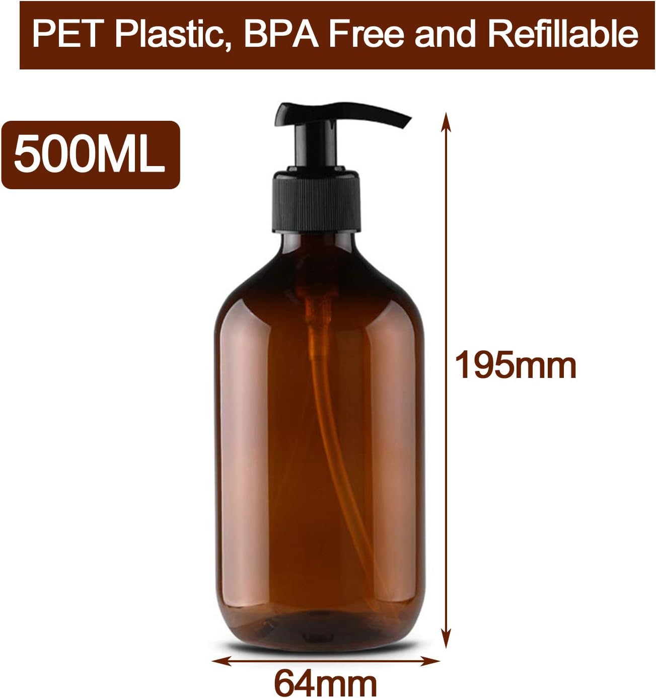 Thumbnail 2 de JamHooDirect 500ml refill pump bottle