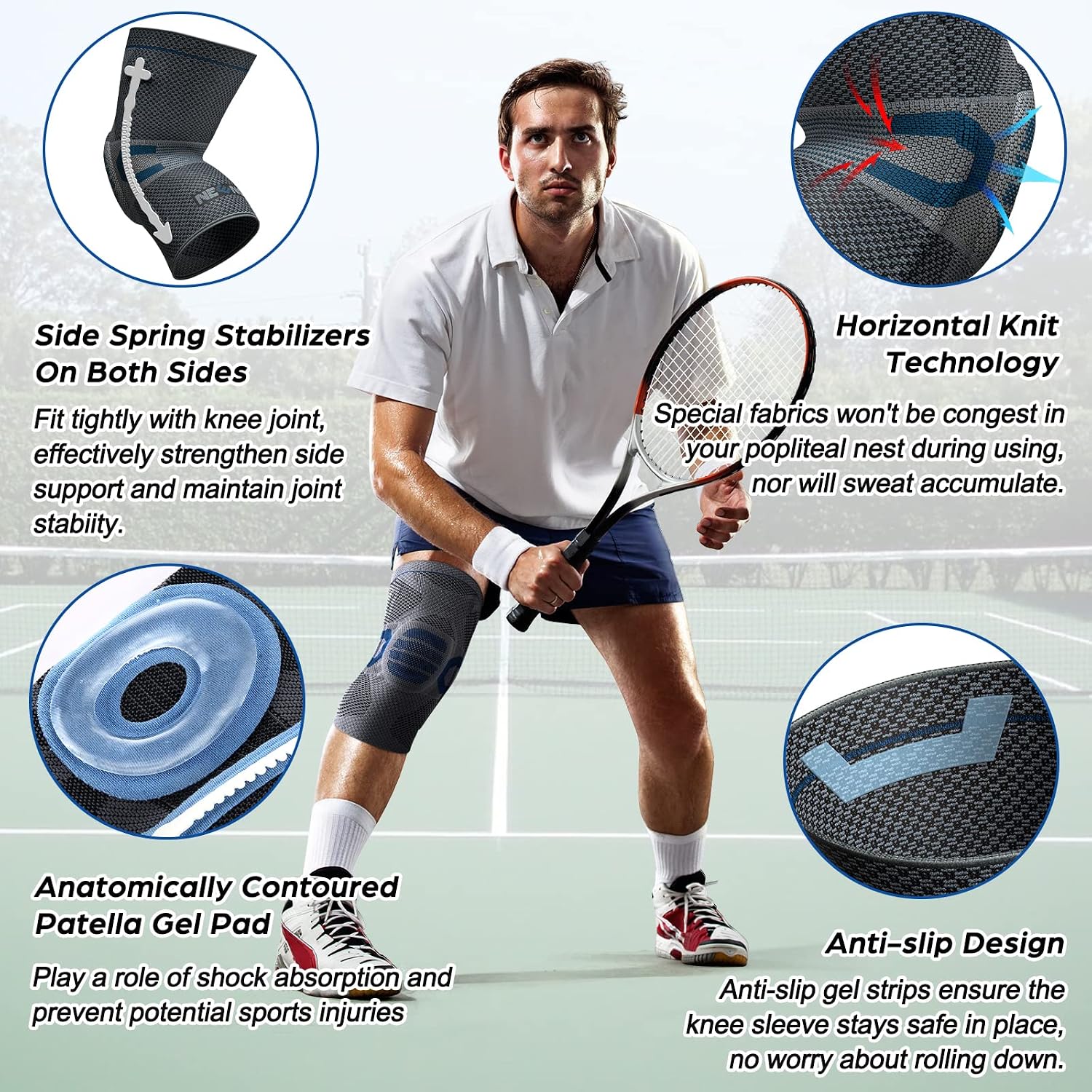 Thumbnail 3 de NEENCA Professional Knee Support 1 pair