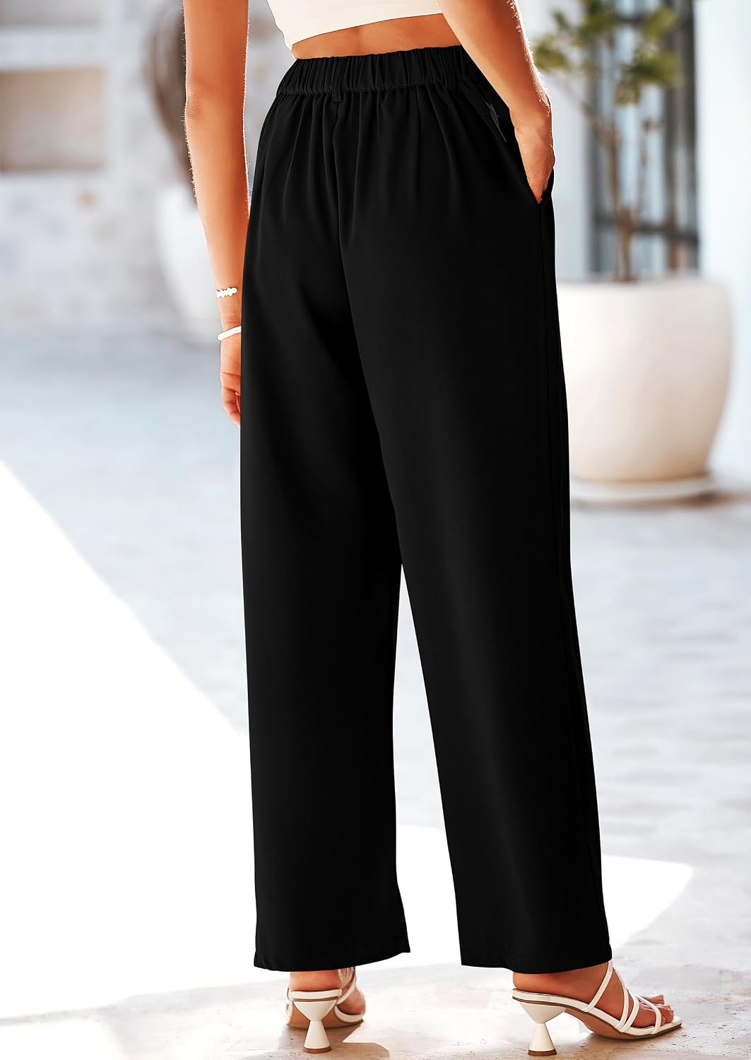 Thumbnail 2 de PRETTYGARDEN Women’s Wide Leg Pants — High-Waisted Business Casual Palazzo Work Trousers with Pockets
