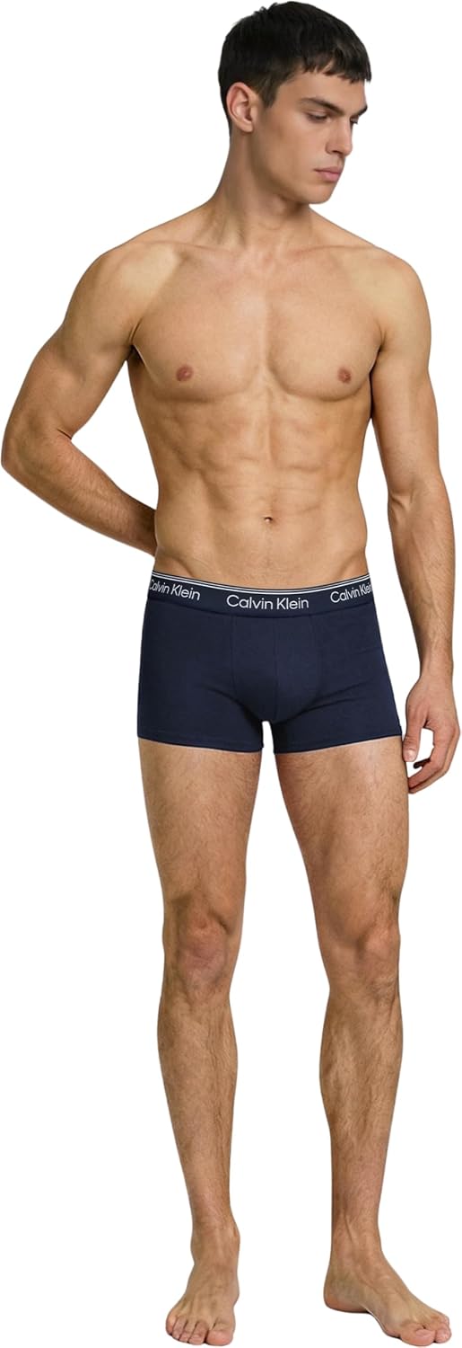 Detalle de Calvin Klein Low Rise Trunk 3pk LV00NB4409, boxer a vita bassa da uomo (confezione da 3)
