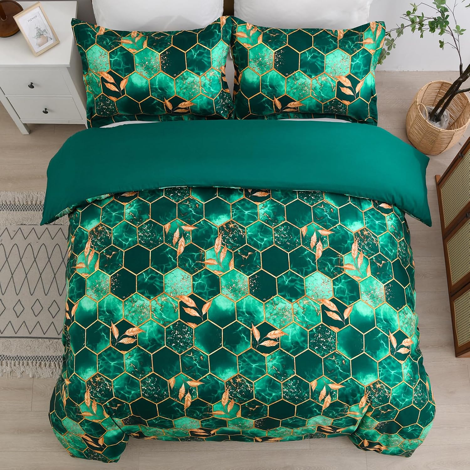 Detalle de DJY Geometric Duvet Cover Set 200x200cm