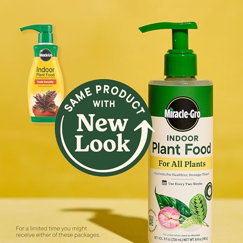 Detalle de Miracle-Gro Indoor Plant Food for All Plants, 8 fl oz (2-Pack)