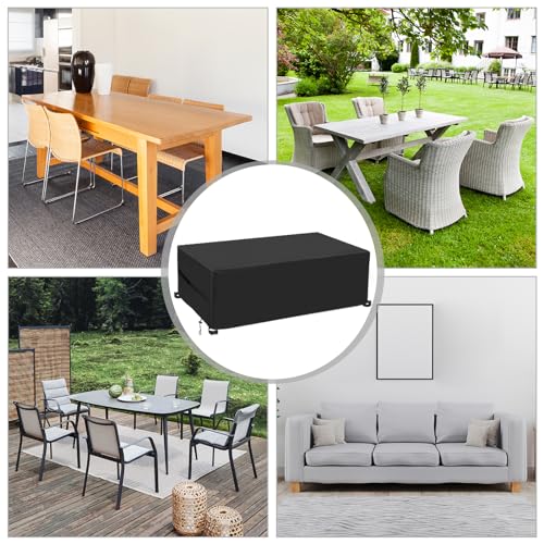 Detalle de Funda para Muebles de Jardín Betarami 242x162x100 cm — Impermeable, anti-UV y a prueba de viento