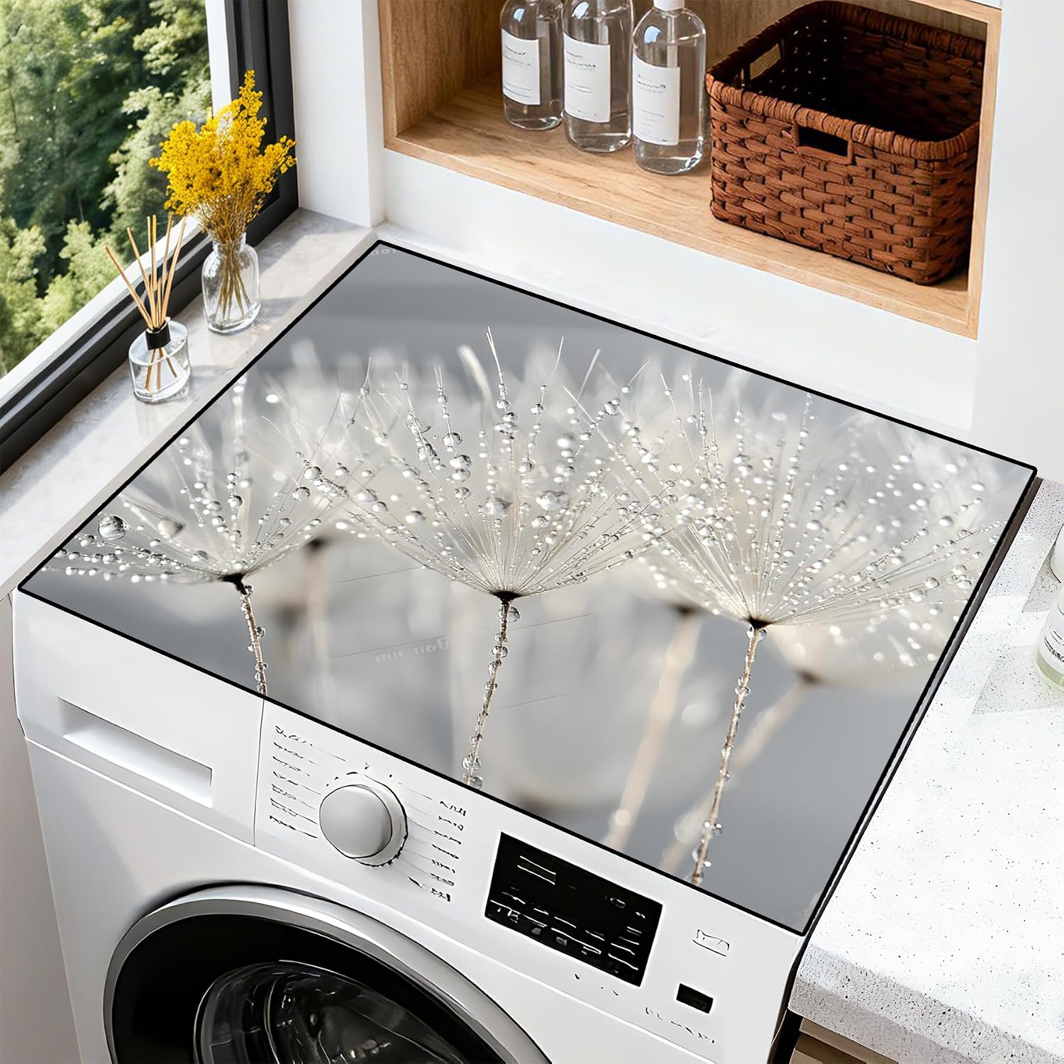 Detalle de AOHMPT ZAOTAI2025 Washer Dryer Top Mat, 23.6 x 19.7 in Non-Slip Protector