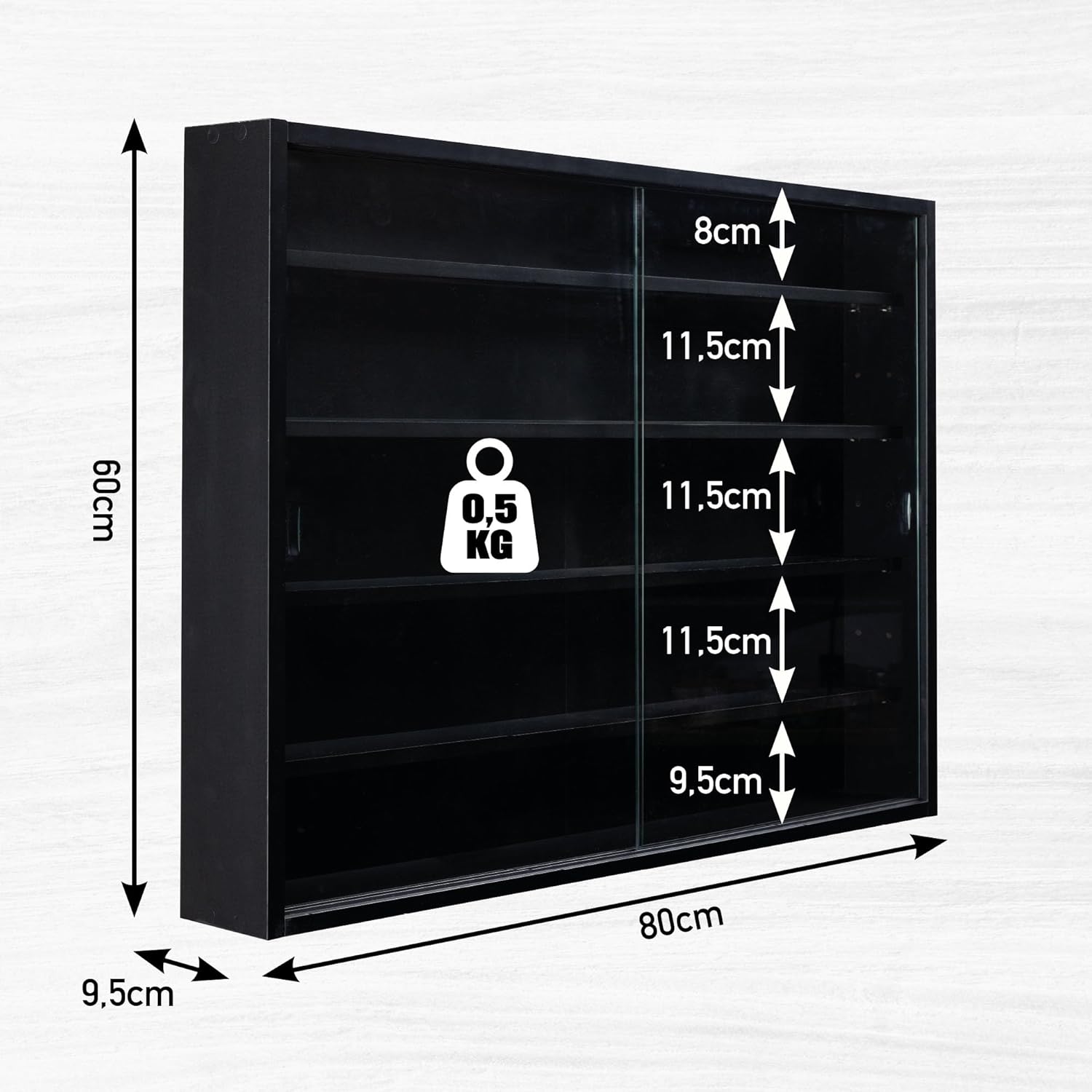 Detalle de Inter Link Espositore da parete 80x60x9,5 cm
