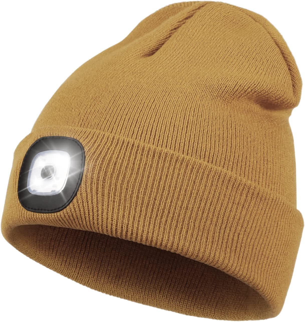 Detalle de Wmcaps Rechargeable LED Lighted Beanie with Torch