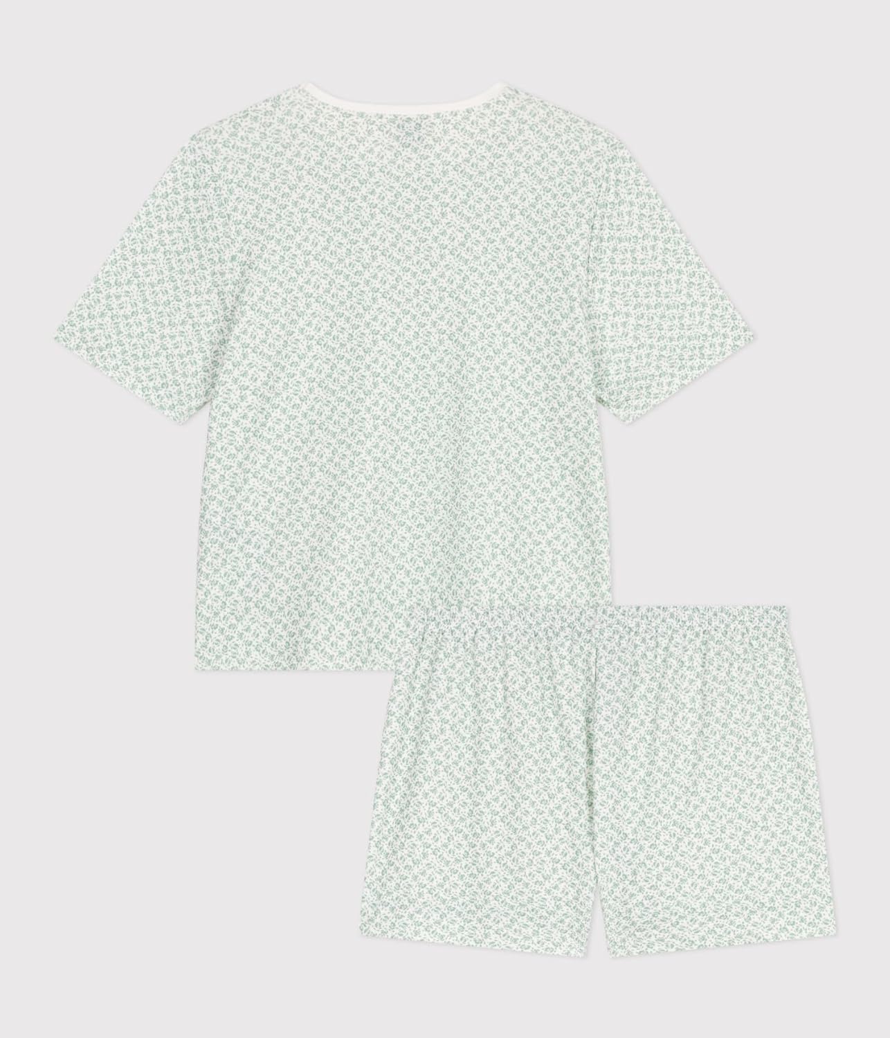 Thumbnail 3 de Petit Bateau Pyjacourt Femme : le pyjama short femme en coton floral