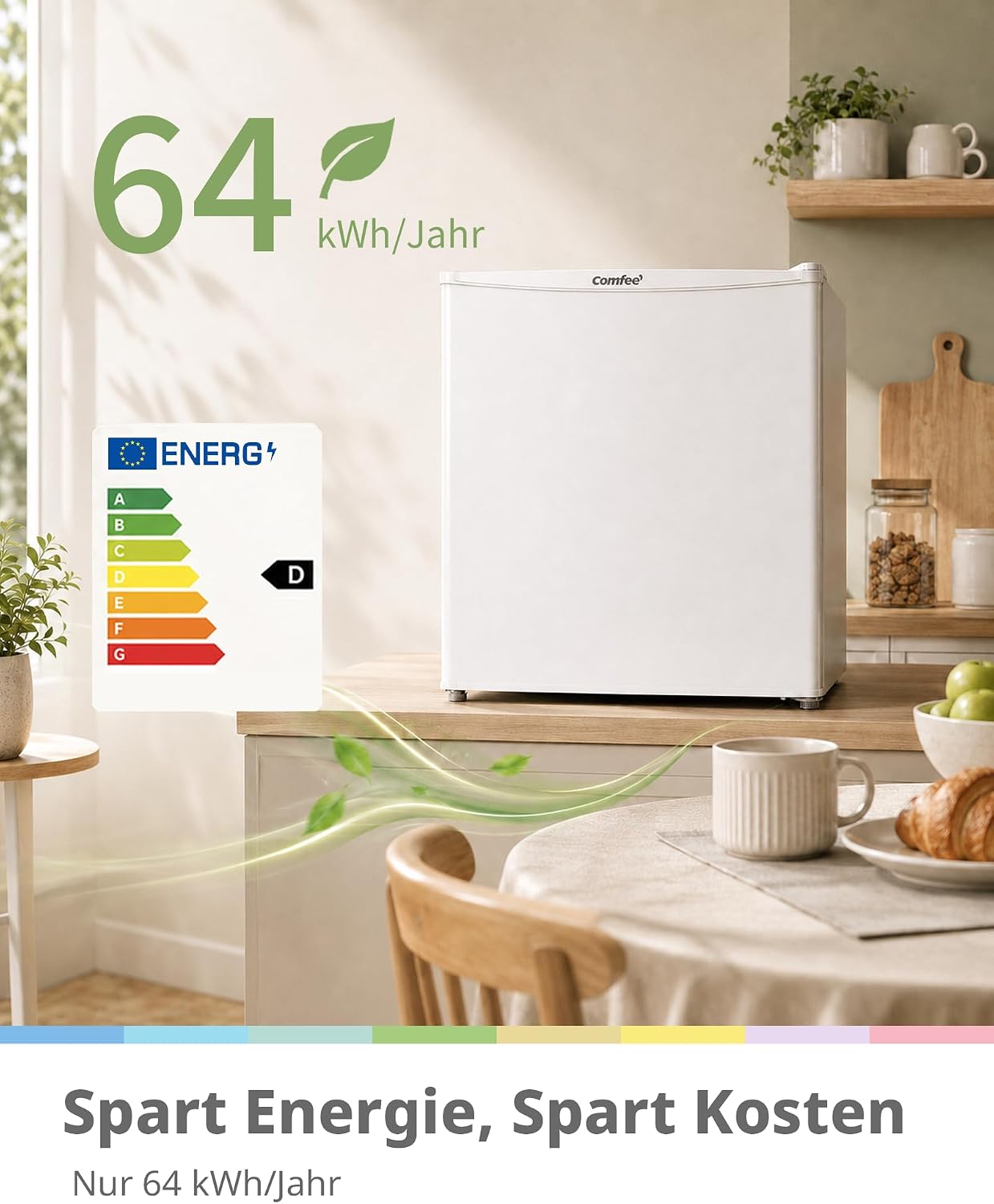 Thumbnail 2 de Comfee 43L Mini Kühlschrank mit Inverter-Kompressor – leise, kompakt, effizient