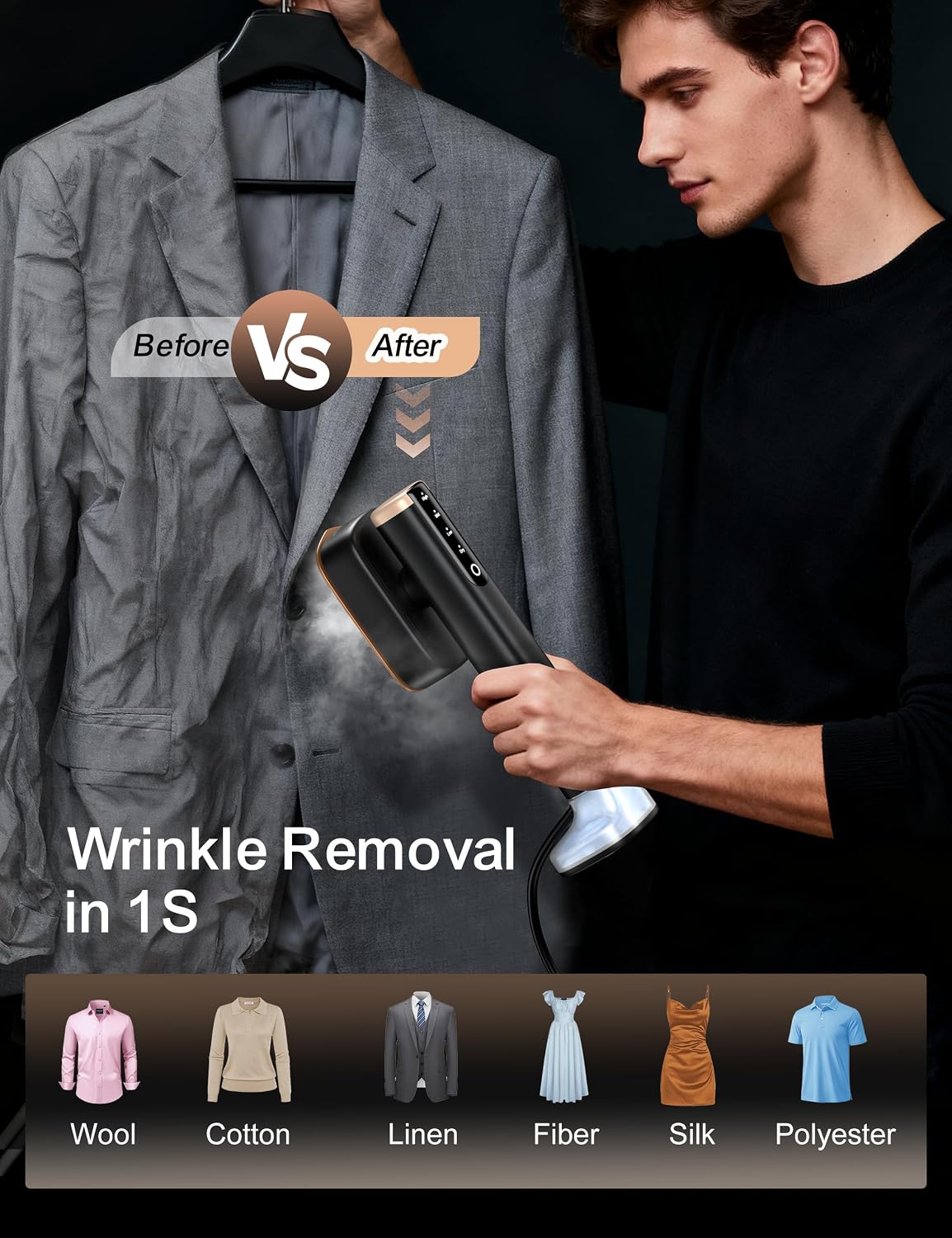 Thumbnail 3 de Sundu Clothes Steamer: Portable 2-in-1 Travel Iron with LED Display