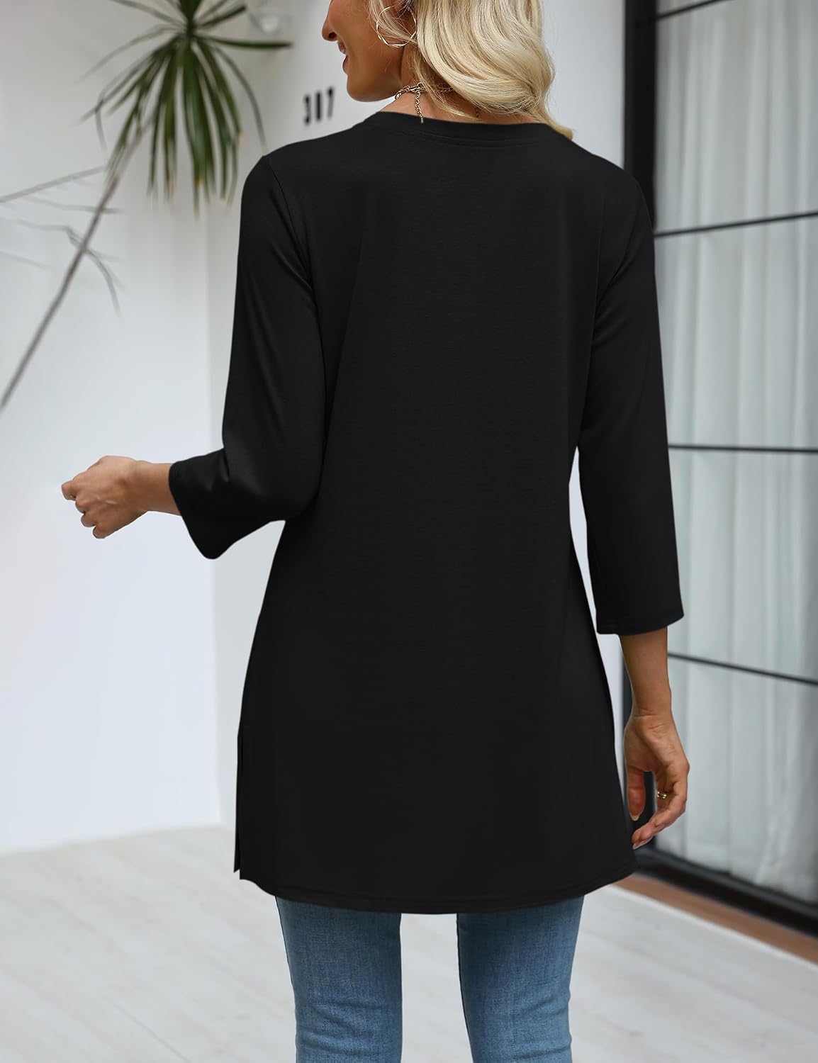 Thumbnail 4 de Ivicoer Women's Tunic Top, 3/4 Sleeves