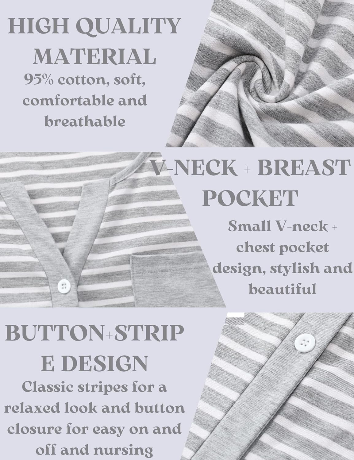 Thumbnail 5 de Marvmys Camisón de Lactancia algodón 95% 3/4