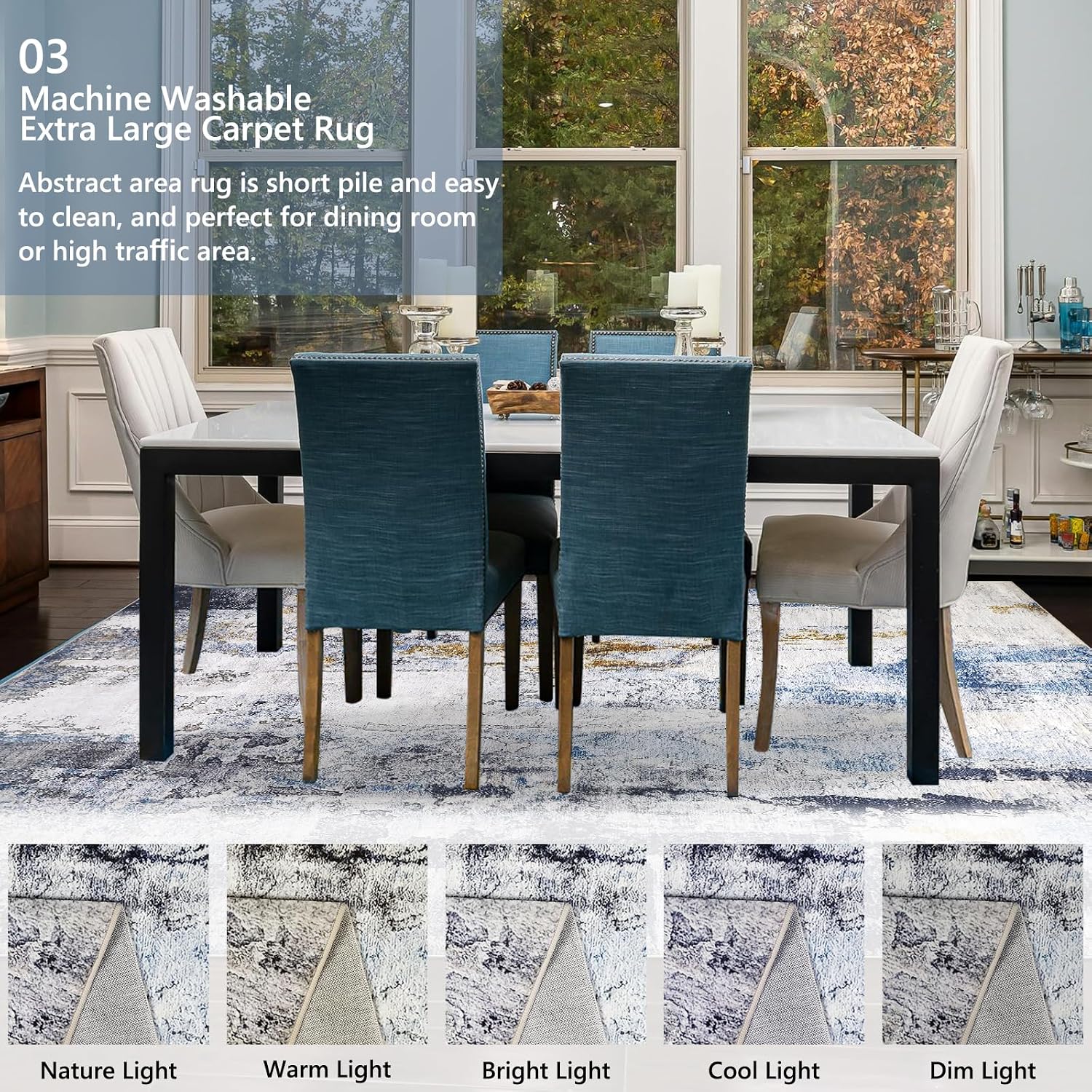 Detalle 2 de Capslpad 200x300cm Modern Abstract Area Rug