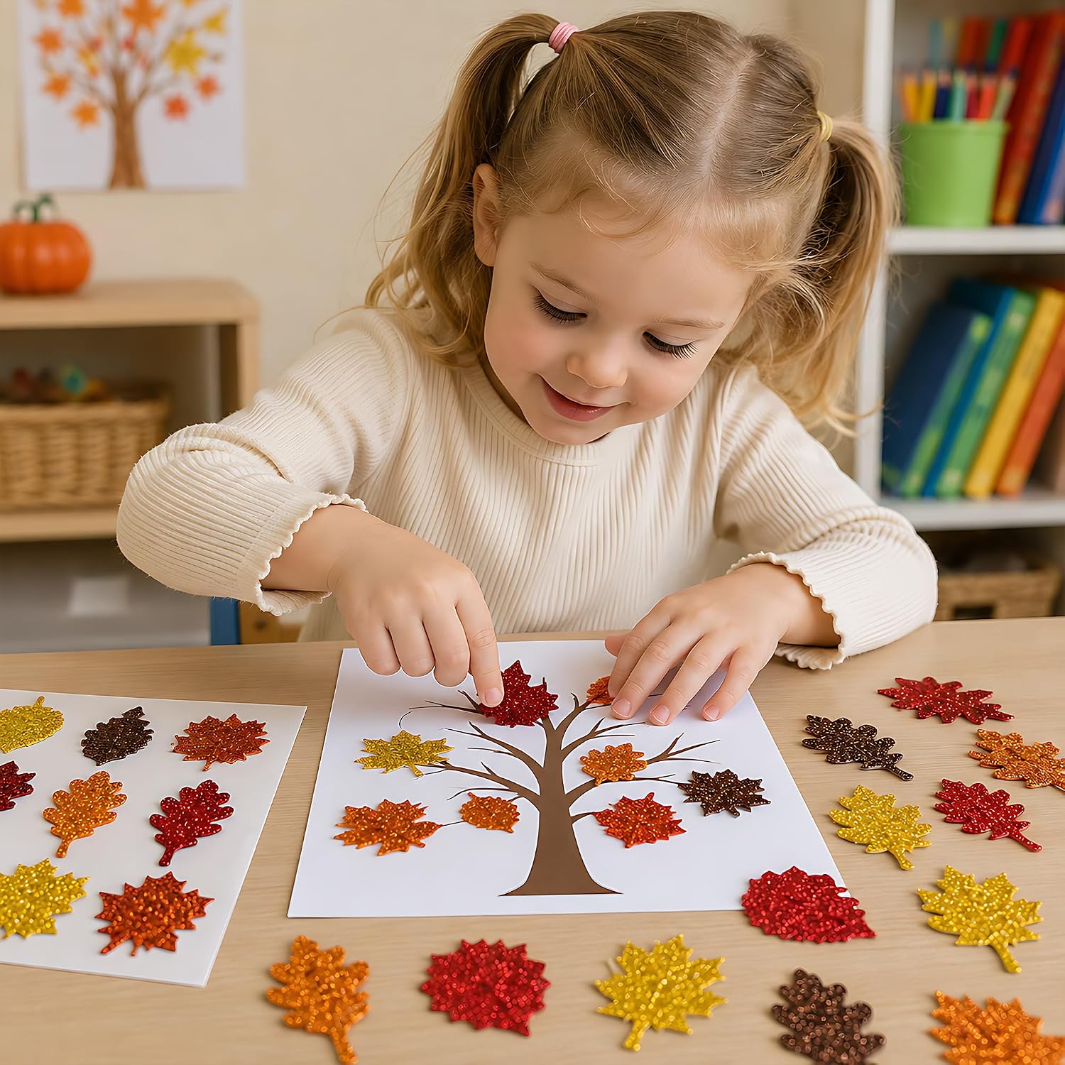 Detalle 1 de Glitter Foam Stickers 138-Piece Set