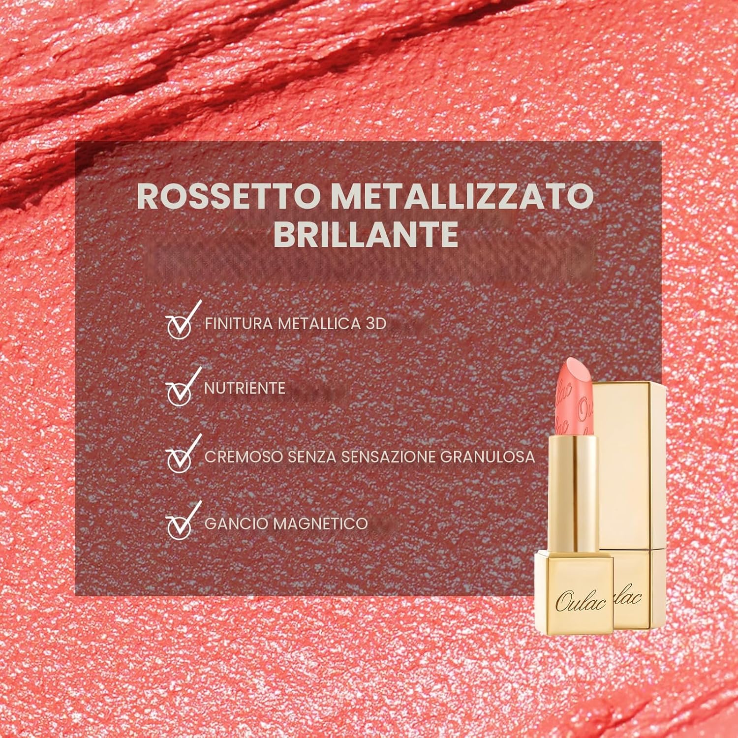 Detalle de OULAC GM11 Aurora rossetto opaco 4,3 g