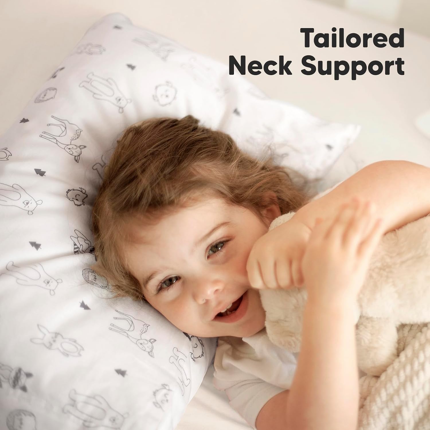 Detalle 1 de KeaBabies Jumbo 14 x 20 Toddler Pillow with Organic Cotton Pillowcase