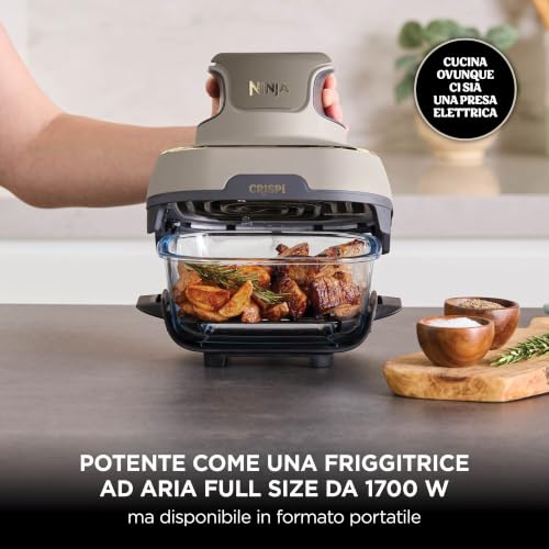 Detalle de Ninja CRISPi FN101EUSTGD: Friggitrice ad aria portatile 3,8 L in Pietra Oro