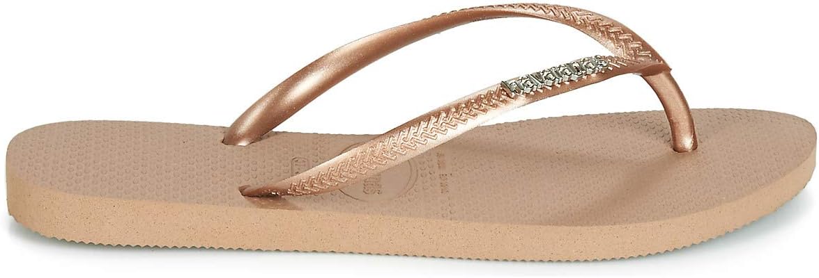 Thumbnail 2 de Havaianas Slim Logo Metallic Femme – Tongs évasées en caoutchouc, look métallisé