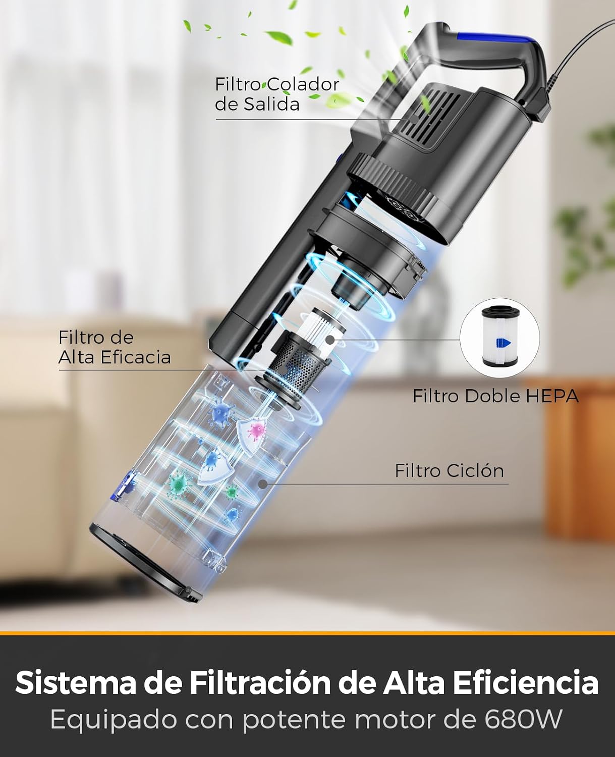 Thumbnail 2 de VACTechPro 60KPa 680W aspiradora vertical