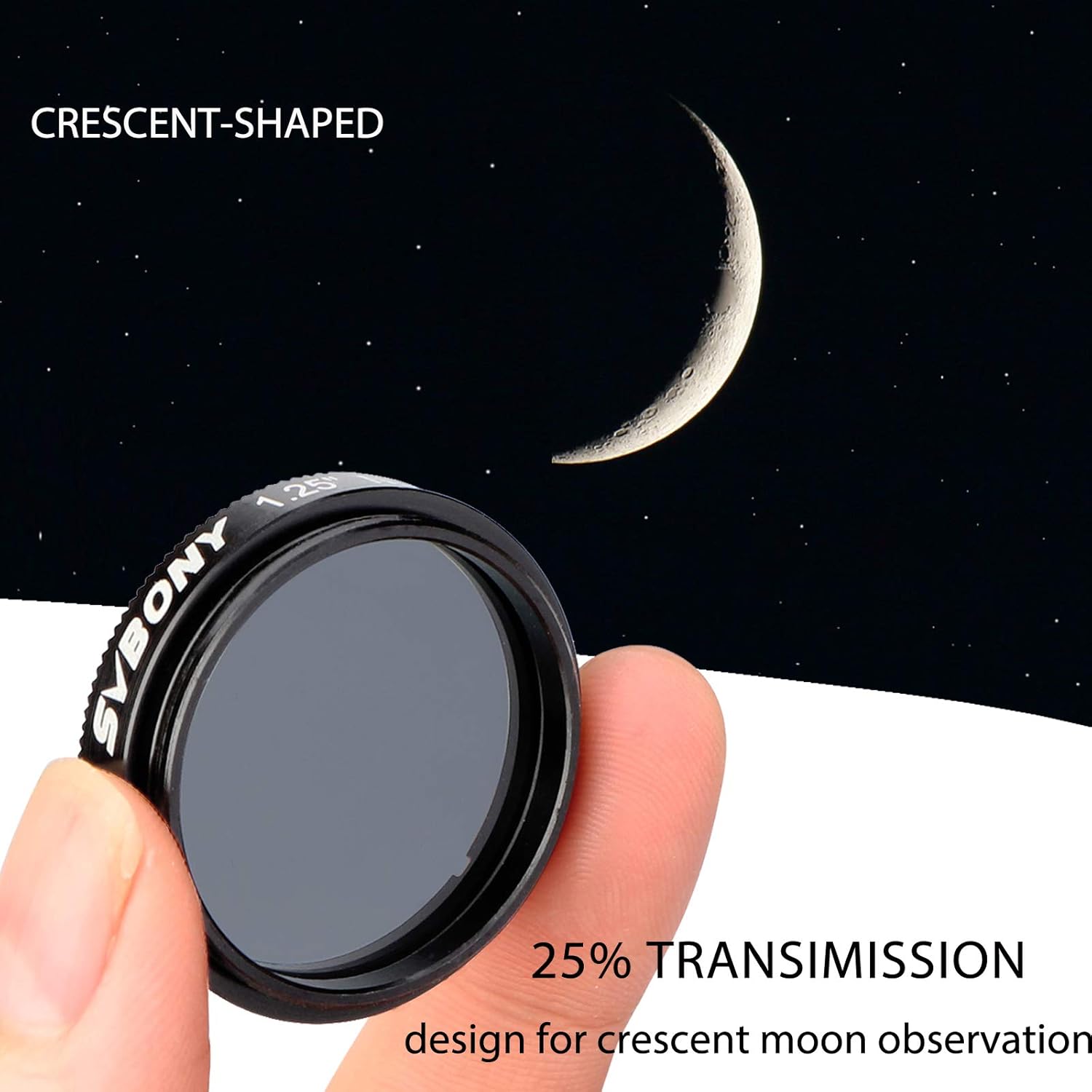 Thumbnail 2 de Svbony SV139 1,25" filtre lunaire 25% de transmission (filetage 1,25")