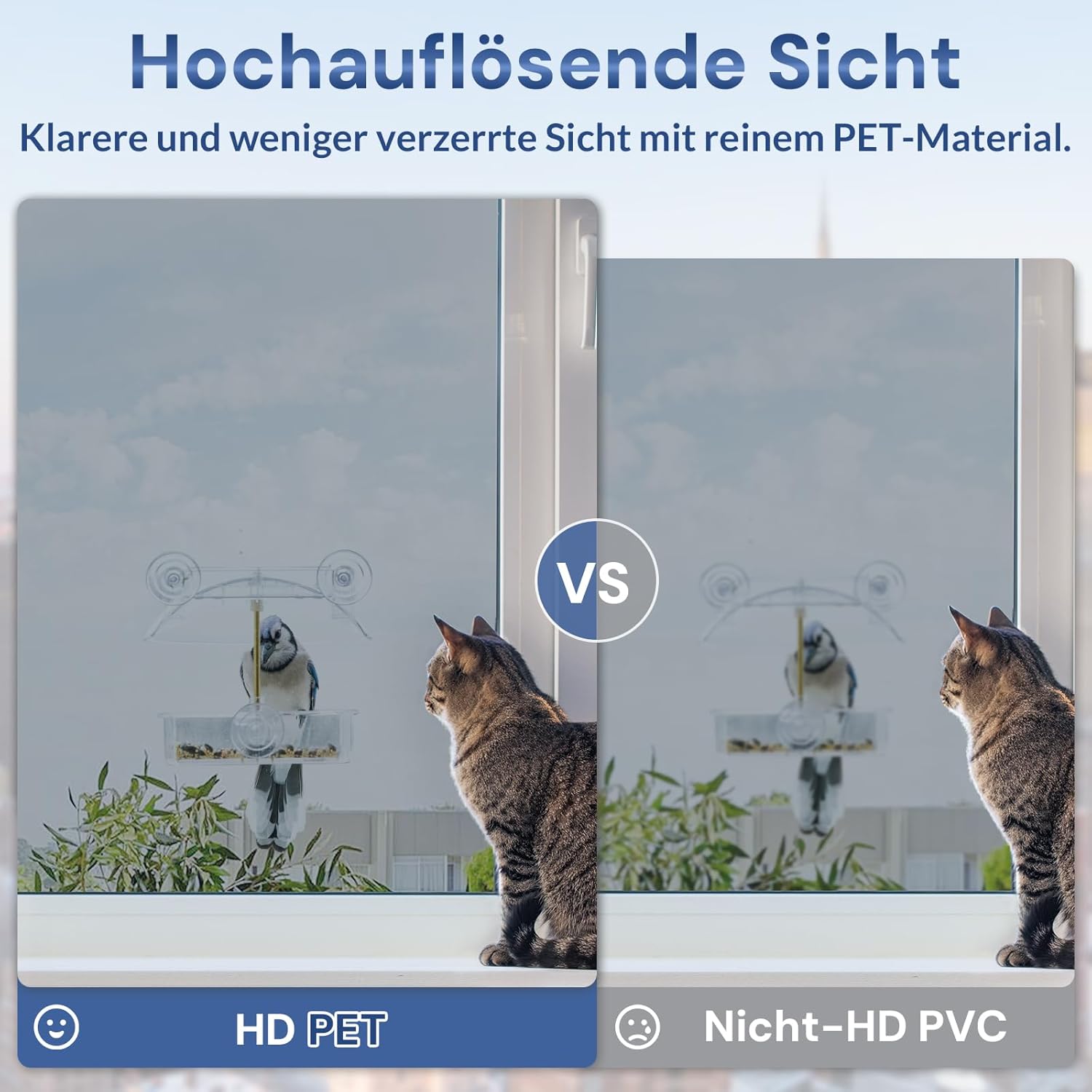 Thumbnail 6 de Rabbitgoo Film Fenêtre Anti-Regard Miroir 90x400 cm – Protection de Privacité, Anti UV et Réduction de Chaleur