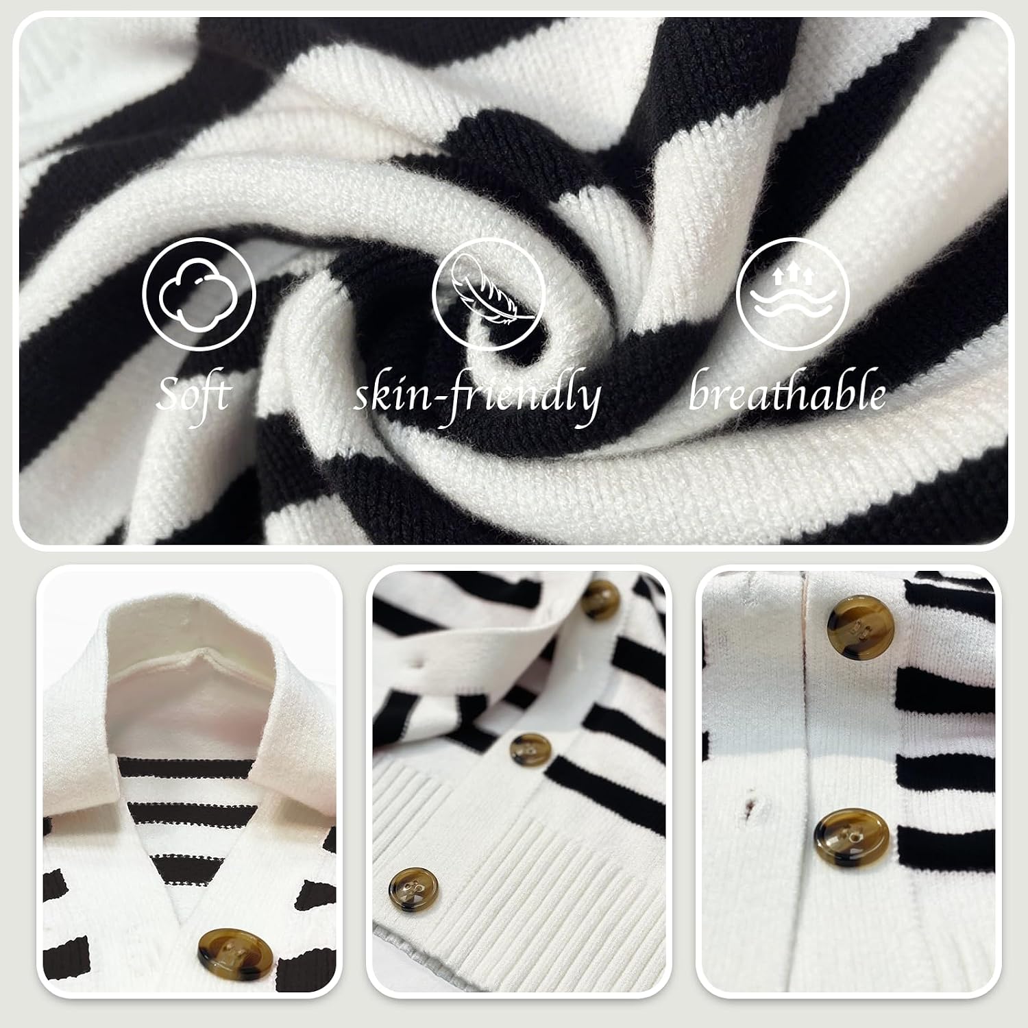 Thumbnail 4 de Truwelby V neck cardigan Long sleeve
