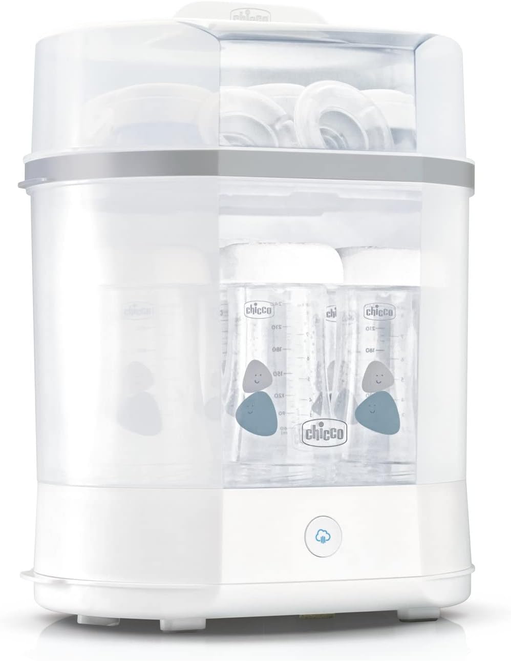 Detalle 2 de Chicco Starter Set Neonato: sterilizzatore elettrico, scaldabiberon e kit biberon con tettarella in silicone