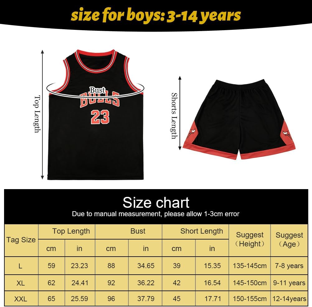 Detalle 2 de BSBUY 2Pcs Basketball Magliette Senza Maniche e Short Set per Bambini e Ragazzi