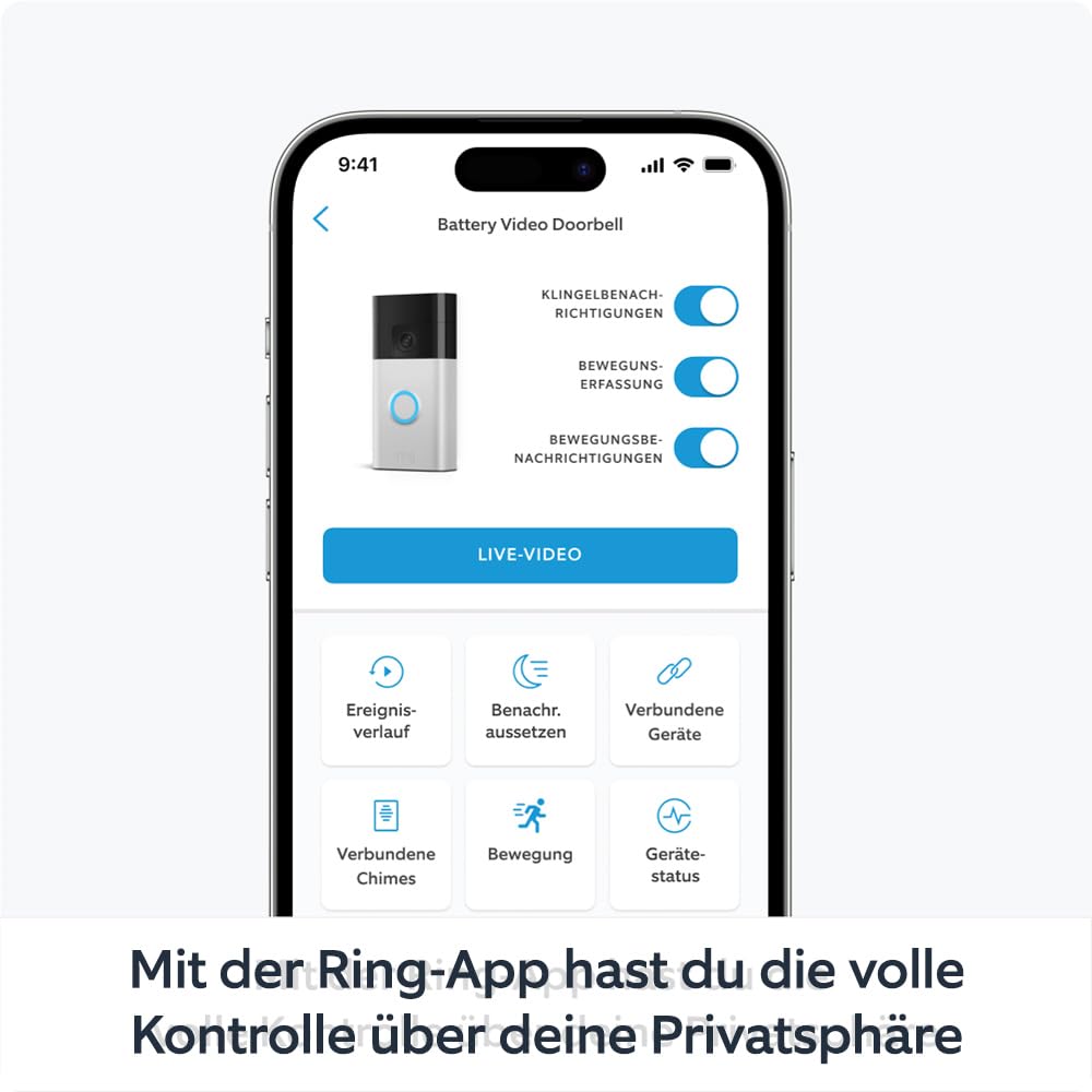 Detalle 2 de Ring Akku-Videotürklingel + Innenkamera