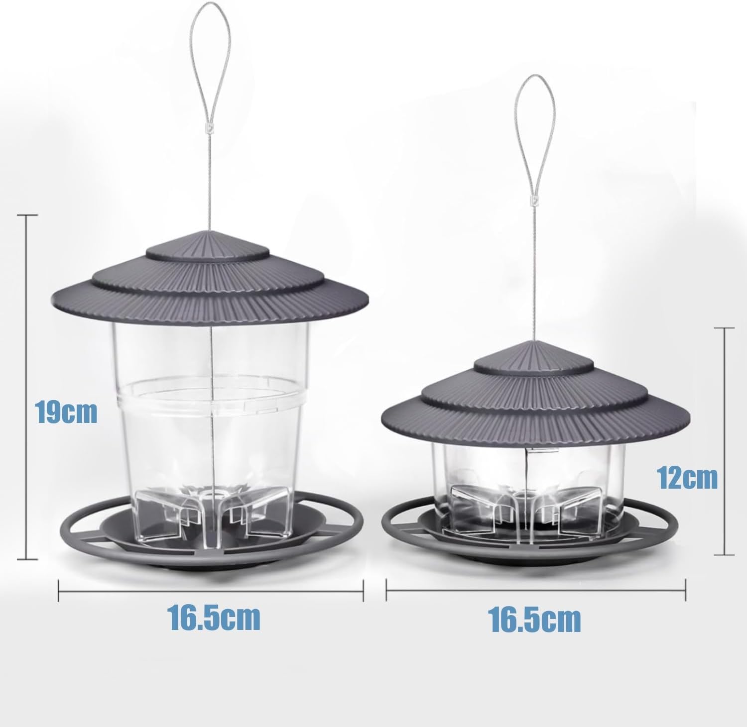 Detalle de WLLKOO Bird Feeders 2 Pack for Outdoors