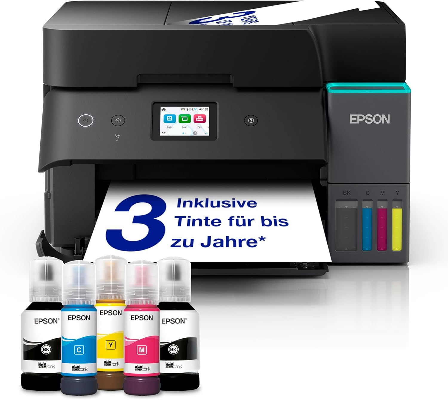 Epson EcoTank ET-4950, A4-Drucker mit Wi-Fi und Duplex, bis zu 3 Jahre Tinte 📄