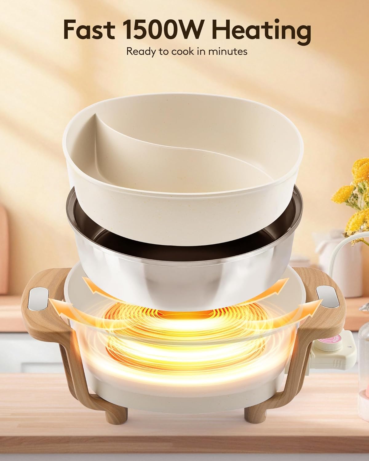 Thumbnail 2 de Electric Hot Pot 6L Dual-Flavor 🍲