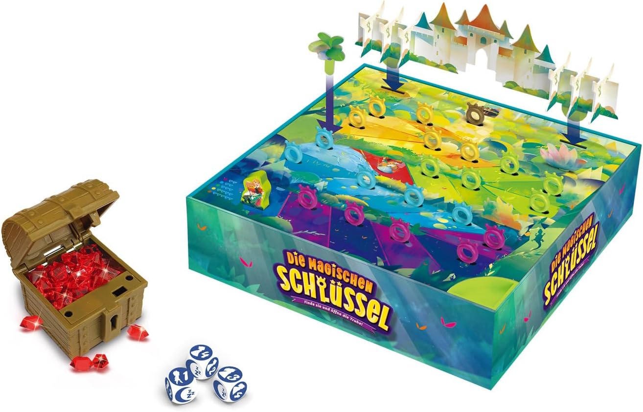 Detalle 2 de Game Factory 646323 – Gioco di Dadi Magico per Bambini (dai 6 anni), gioco di famiglia 2-4 giocatori