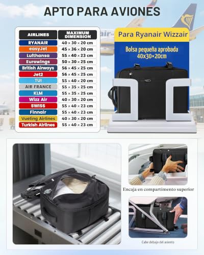 Detalle de SZLX Mochila al Vacío con Bomba para Cabina de Avión 40x30x20 cm — Organiza, comprime y viaja ligero