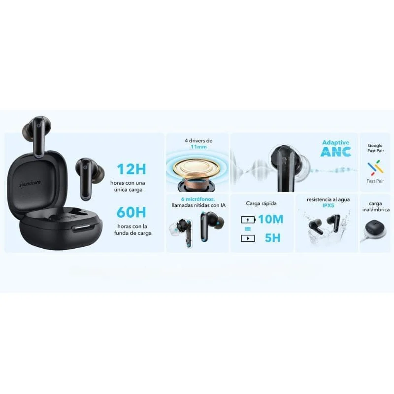Thumbnail 1 de Soundcore P40i Auriculares inalámbricos con cancelación de ruido