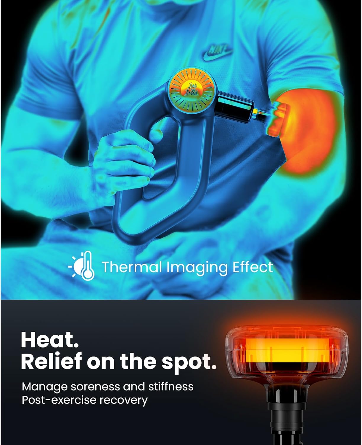 Thumbnail 1 de BOB AND BRAD D6 Pro Plus Massage Gun with Heat for Deep Tissue Recovery