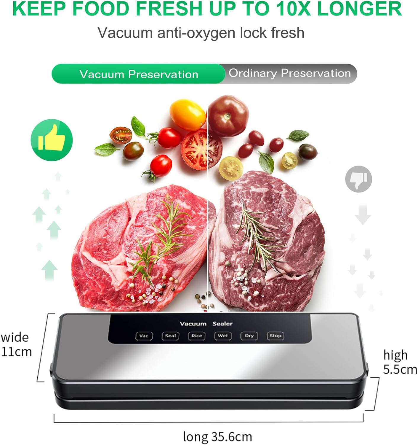 Detalle 2 de Hilifix vacuum sealer machine 65 KPa