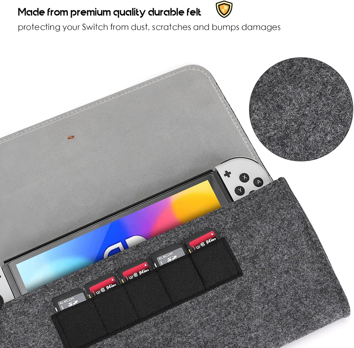 Detalle 2 de ProCase Carrying Case for 2025 Nintendo Switch 2, slim pouch