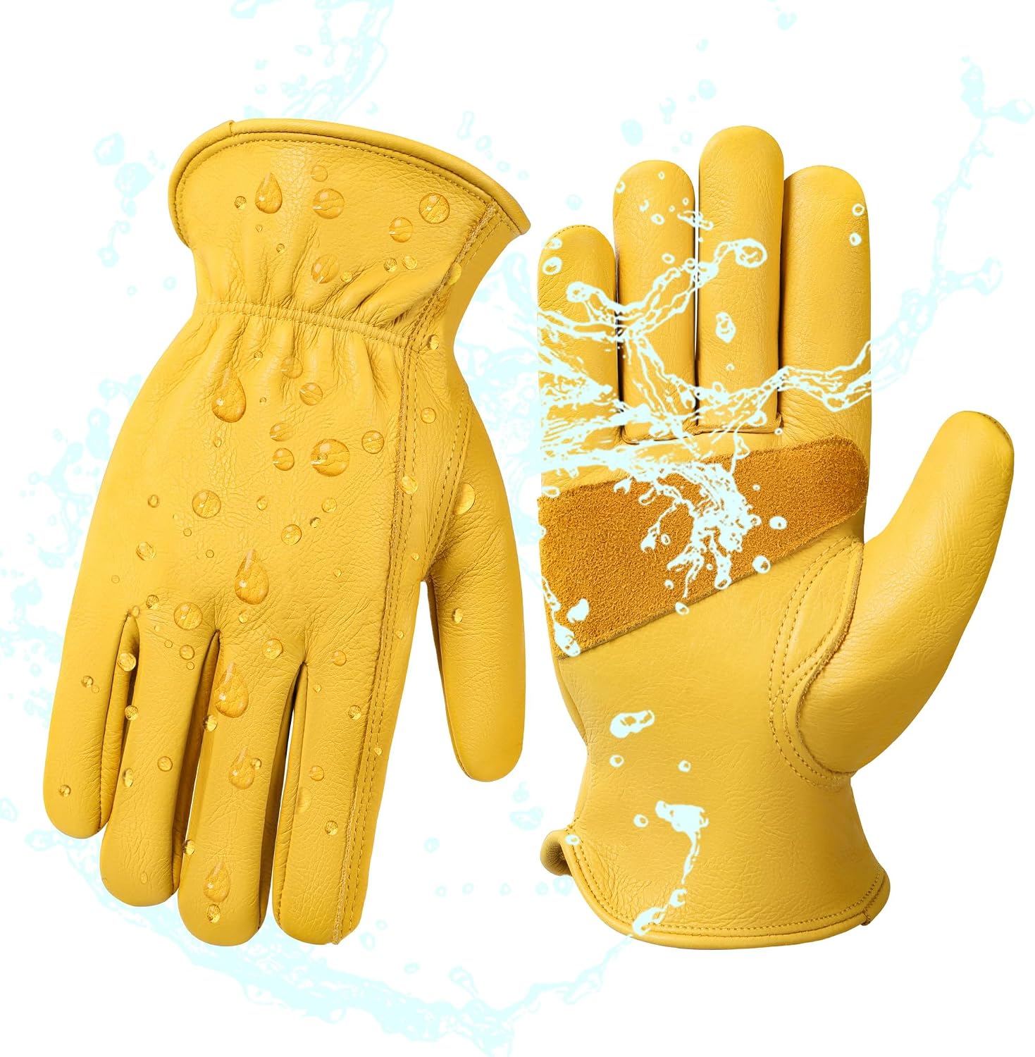 Detalle de DULFINE Cowhide Work Gloves
