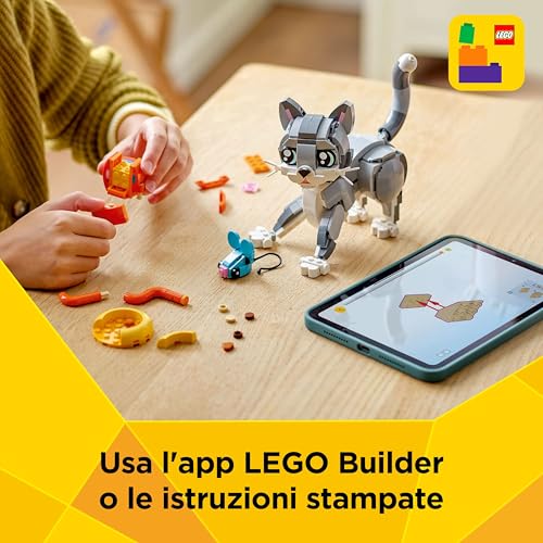 Thumbnail 5 de LEGO Creator 3in1 Gatto Gioioso (31163) – 3 modelli in 1: gatto, cane o piccione